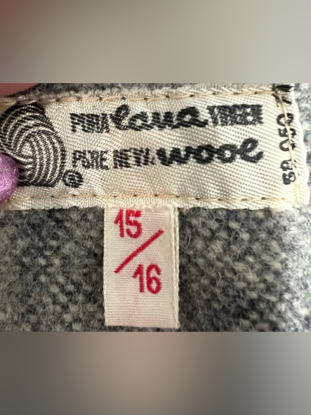 Vintage Casa de Lana Wool Hooded Jacket Uruguay Boho Southwestern Coat 15/16 - Picture 6 of 6